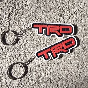TRD Keychain in Red and Black